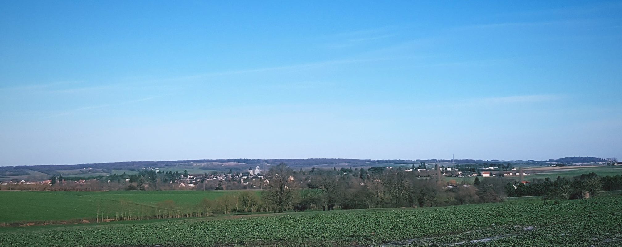 Vue du village de Clion-sur-Indre